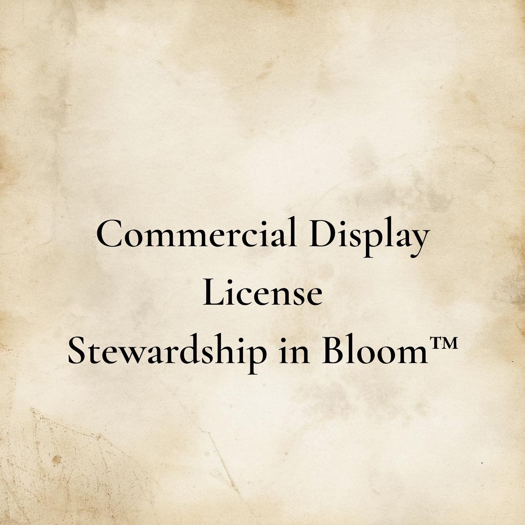 Commercial Display License