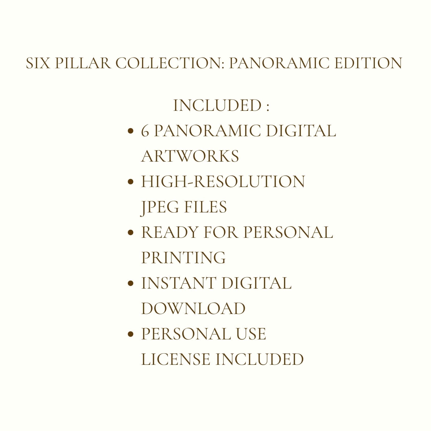 Six Pillars Collection: Panoramic Edition